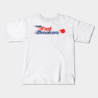 Defunct Tulsa Fast Breakers Basketball Team Kids T-Shirt